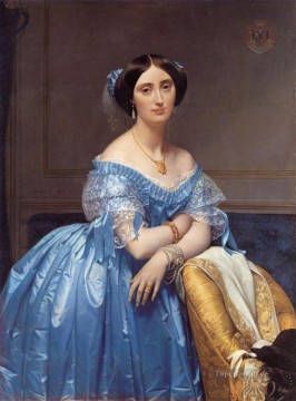  Auguste Decoraci%C3%B3n Paredes - Princesa Alberto de Broglie Neoclásico Jean Auguste Dominique Ingres